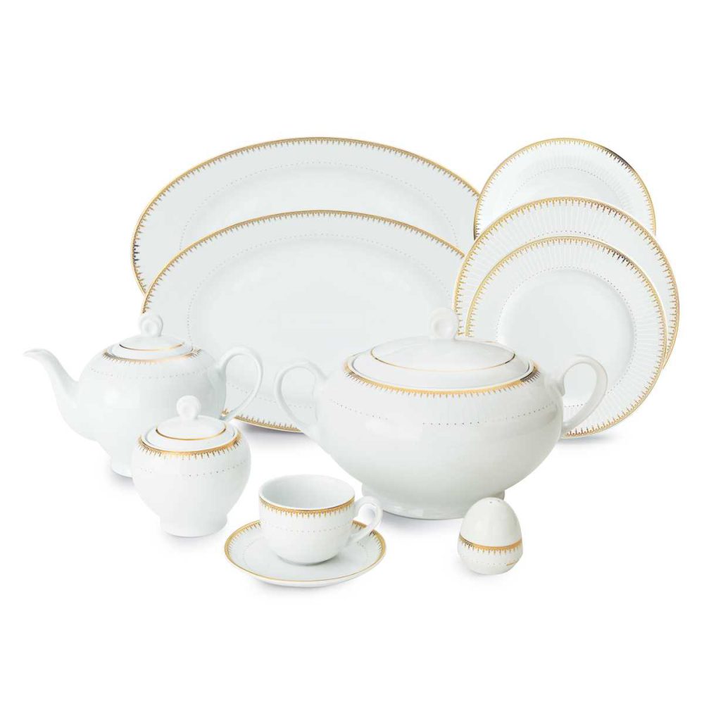 سرویس غذاخوری 102 پارچه چینی، طرح سپیدار